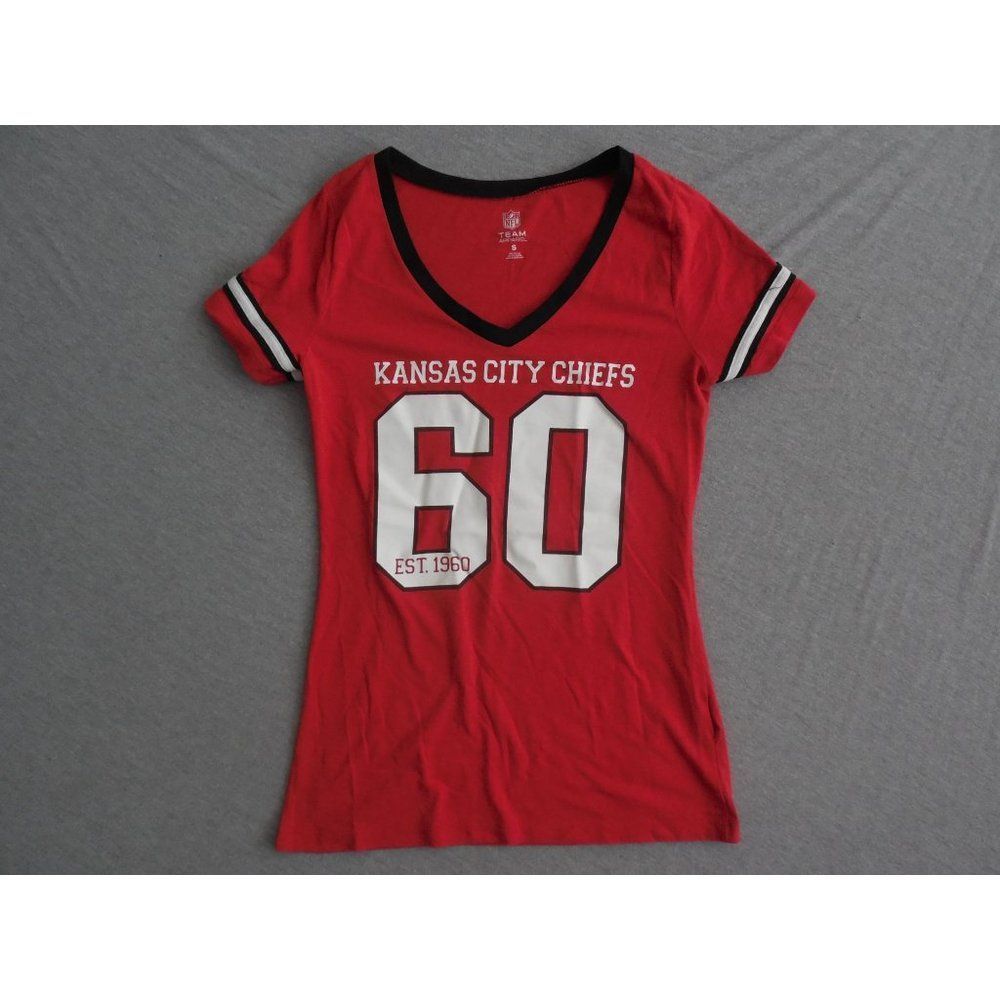 Vintage NFL Tshirt Women Sz S Kansas City Chiefs Team Apparel 60